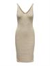 ONLLINA SL SLIT DRESS KNT pumice stone