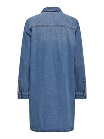 ONLLISA L/S DNM DRESS GUA medium blue denim
