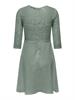 ONLLIVA 3/4 LACE MIX DRESS CS WVN lily pad