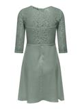 ONLLIVA 3/4 LACE MIX DRESS CS WVN lily pad