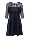 ONLLIVA 3/4 LACE MIX DRESS CS WVN night sky