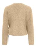 ONLLIVA LS V-NECK WRAP KNT beige