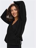 ONLLIVA LS V-NECK WRAP KNT black