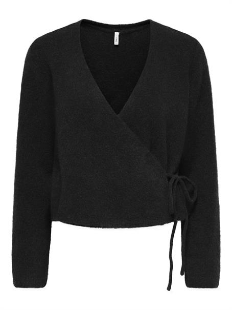 ONLLIVA LS V-NECK WRAP KNT black