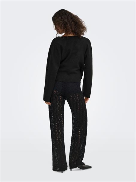 ONLLIVA LS V-NECK WRAP KNT black
