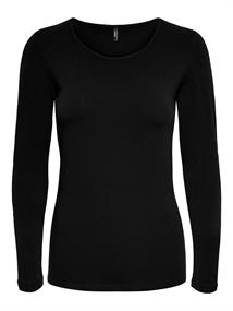 ONLLIVE LOVE L/S ONECK TOP NOOS JRS black
