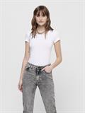 ONLLIVE LOVE S/S ONECK TOP NOOS JRS white