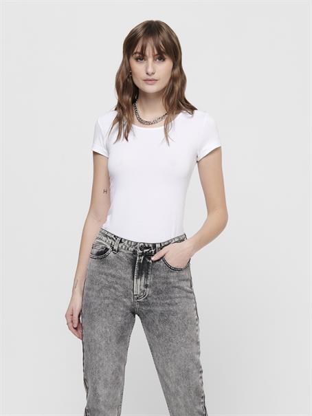 ONLLIVE LOVE S/S ONECK TOP NOOS JRS white