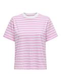 ONLLIVINA S/S STRIPE TEE JRS NOOS bonbon