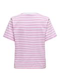 ONLLIVINA S/S STRIPE TEE JRS NOOS bonbon