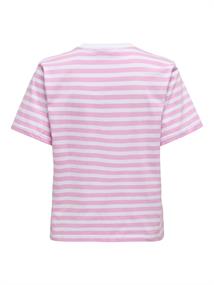 ONLLIVINA S/S STRIPE TEE JRS NOOS bonbon