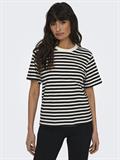 ONLLIVINA S/S STRIPE TEE JRS NOOS weiß1