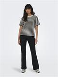 ONLLIVINA S/S STRIPE TEE JRS NOOS weiß1