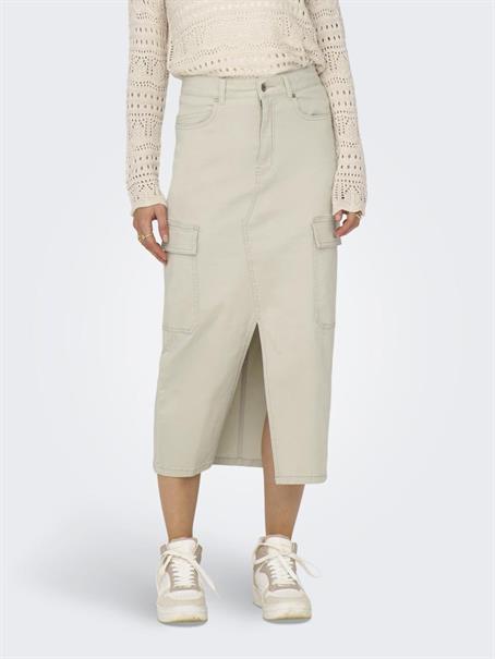 ONLLOLA HW CARGO LONG SLIT SKIR PNT NOOS silver lining