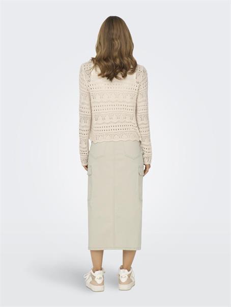 ONLLOLA HW CARGO LONG SLIT SKIR PNT NOOS silver lining