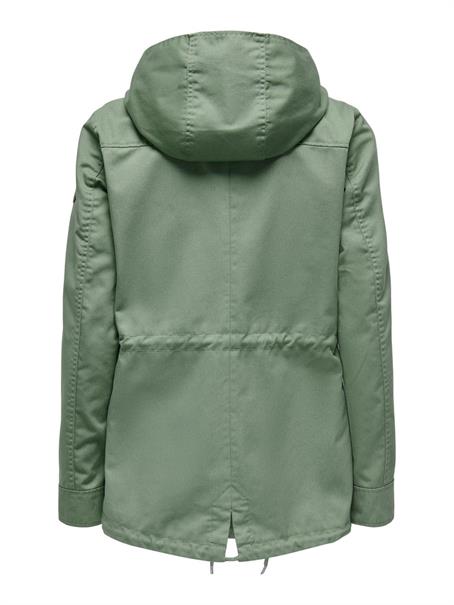ONLLORCA CANVAS PARKA OTW NOOS hedge green