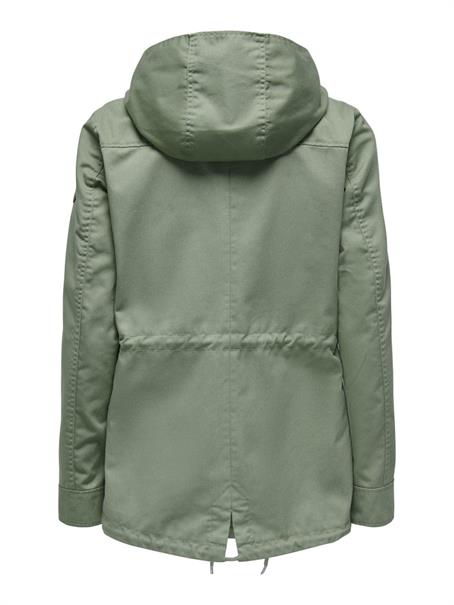 ONLLORCA CANVAS PARKA OTW NOOS hedge green