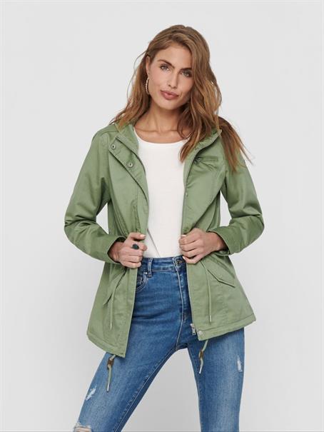 ONLLORCA CANVAS PARKA OTW NOOS hedge green