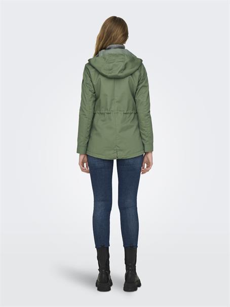 ONLLORCA LIFE CANVAS PARKA CC OTW hedge green