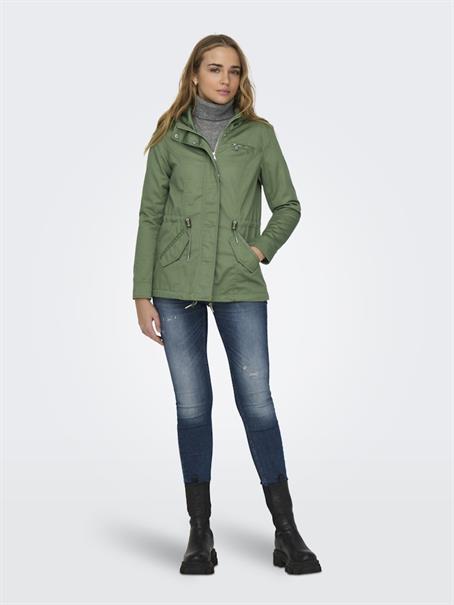 ONLLORCA LIFE CANVAS PARKA CC OTW hedge green