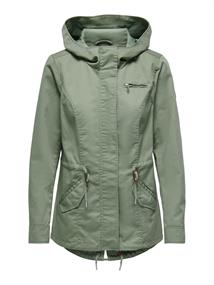 ONLLORCA LIFE CANVAS PARKA OTW NOOS hedge green