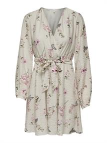 ONLLUCCA L/S WRAP DRESS PTM pumice stone