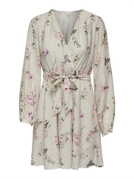 ONLLUCCA L/S WRAP DRESS PTM pumice stone
