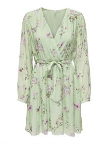 ONLLUCCA L/S WRAP DRESS PTM subtle green