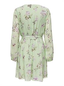 ONLLUCCA L/S WRAP DRESS PTM subtle green