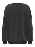 ONLLUCINDA L/S OVERSIZE WILD O-NECK SWT black