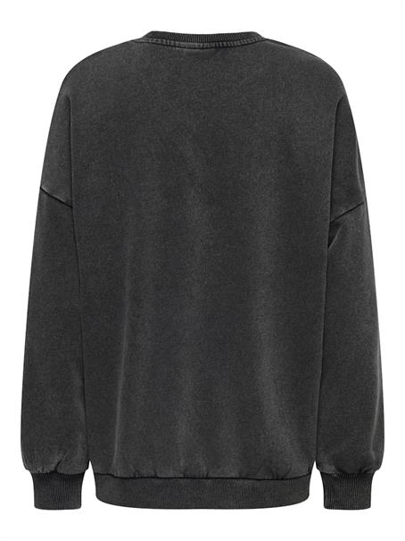 ONLLUCINDA L/S OVERSIZE WILD O-NECK SWT black