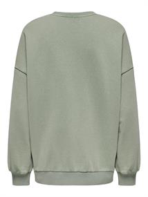 ONLLUCINDA L/S OVERSIZE WILD O-NECK SWT hedge green