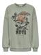 ONLLUCINDA L/S OVERSIZE WILD O-NECK SWT hedge green