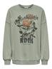 ONLLUCINDA L/S OVERSIZE WILD O-NECK SWT hedge green