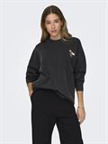 ONLLUCINDA L/S TAMED O-NECK BOX SWT black