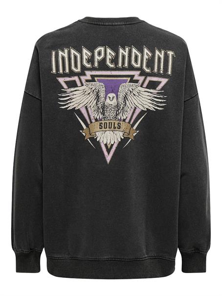 ONLLUCINDA L/S TAMED O-NECK BOX SWT black