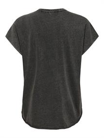 ONLLUCY LIFE S/S ROSES TOP BOX JRS black