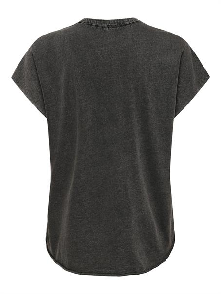 ONLLUCY LIFE S/S ROSES TOP BOX JRS black