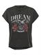 ONLLUCY LIFE S/S ROSES TOP BOX JRS black