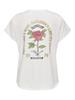 ONLLUCY LIFE S/S ROSES TOP BOX JRS cloud dancer