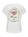 ONLLUCY LIFE S/S ROSES TOP BOX JRS cloud dancer