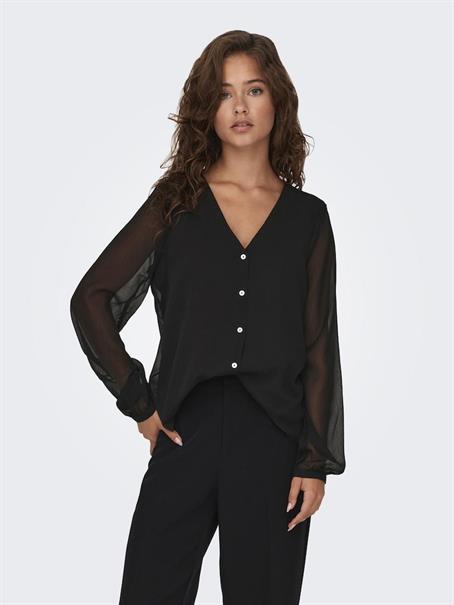 ONLLUNA L/S V-NECK TOP NOOS PTM schwarz1