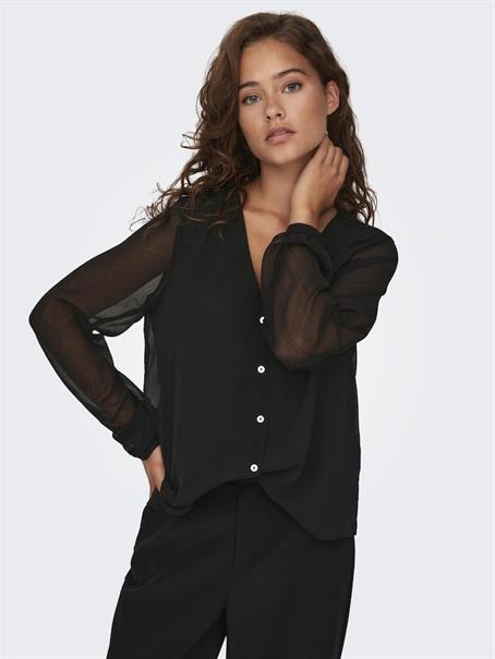 ONLLUNA L/S V-NECK TOP NOOS PTM schwarz1