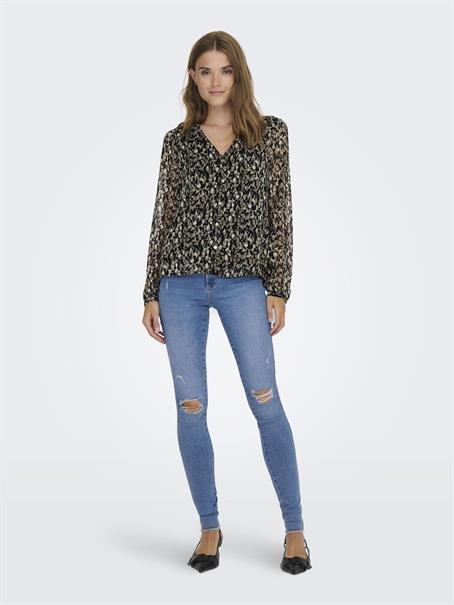 ONLLUNA L/S V-NECK TOP NOOS PTM schwarz2