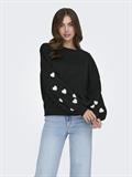 ONLMACY L/S O-NECK BOX CC SWT NOOS black