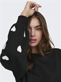 ONLMACY L/S O-NECK BOX CC SWT NOOS black