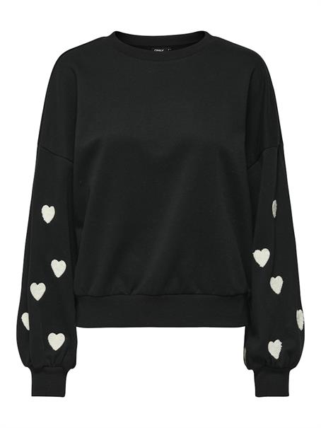 ONLMACY L/S O-NECK BOX CC SWT NOOS black
