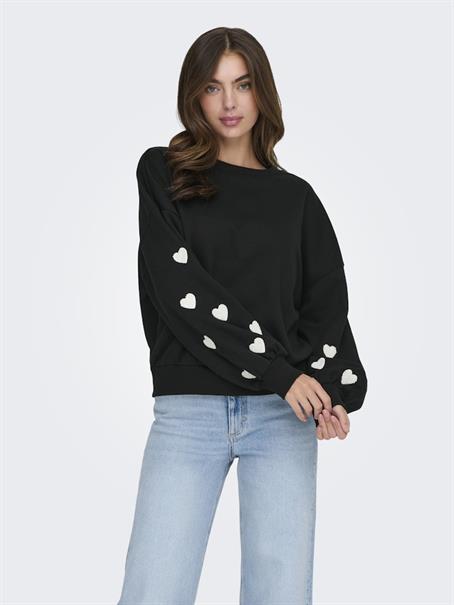 ONLMACY L/S O-NECK BOX CC SWT NOOS black