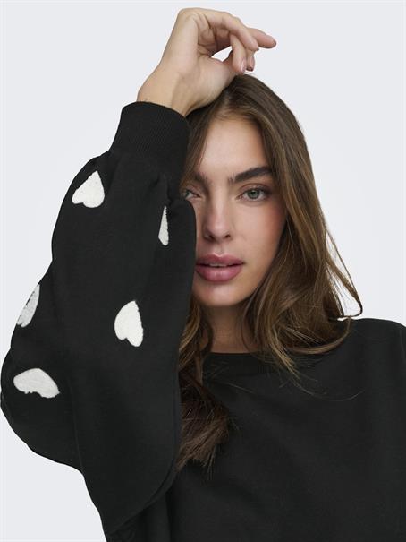 ONLMACY L/S O-NECK BOX CC SWT NOOS black