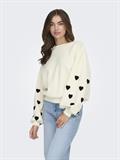ONLMACY L/S O-NECK BOX CC SWT NOOS cloud dancer